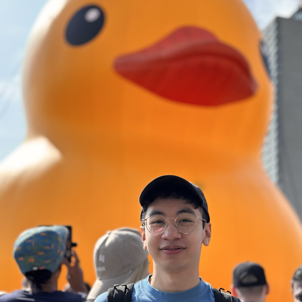 pic of me in front of a duck!